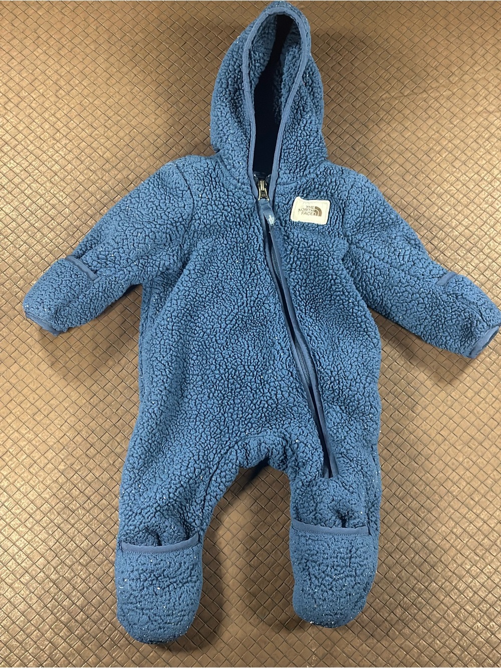 The North Face Baby Campshire One-Piece 3-6 Month Sherpa Warm Suit Blue